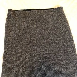Black & Gray knit pencil skirt (pull on)
